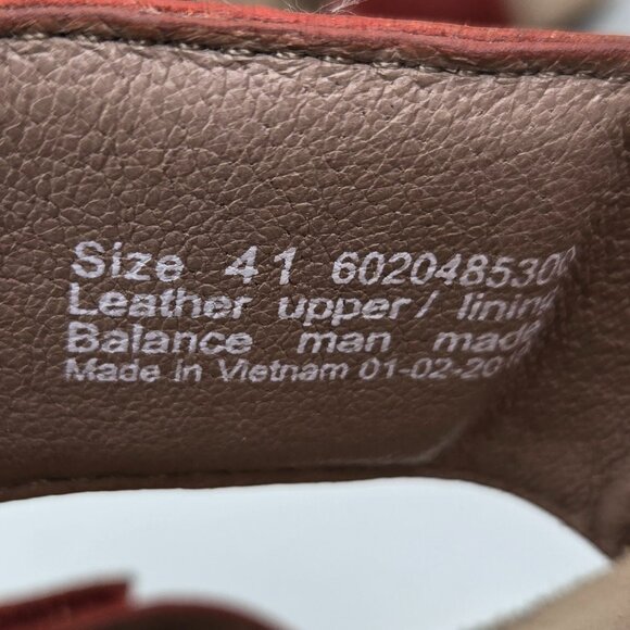 Dansko Rosie Red Leather Sandals Women's Buckled Strap Slide Strappy Summer 41 - Picture 8 of 8